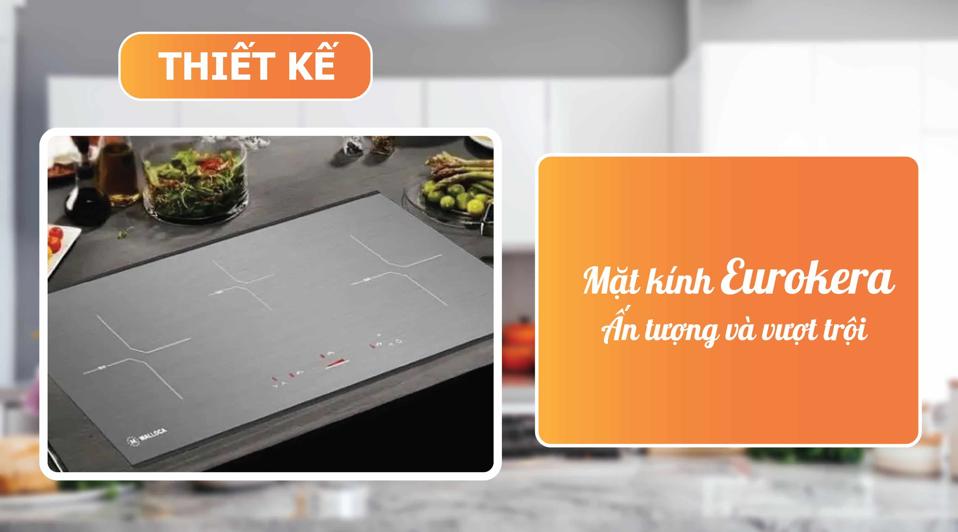 Bếp từ Malloca MH-03IS - Mặt kính EuroKera